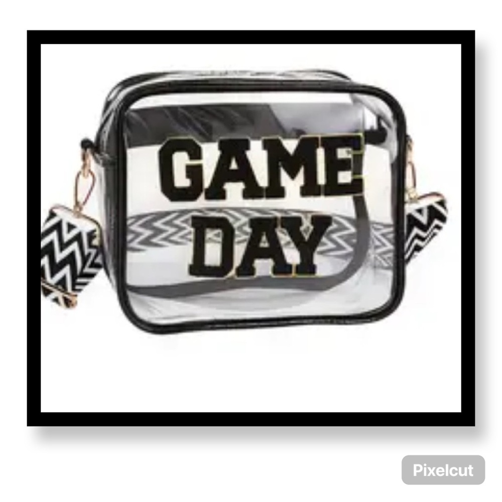 New Black Clear Game Day Bag